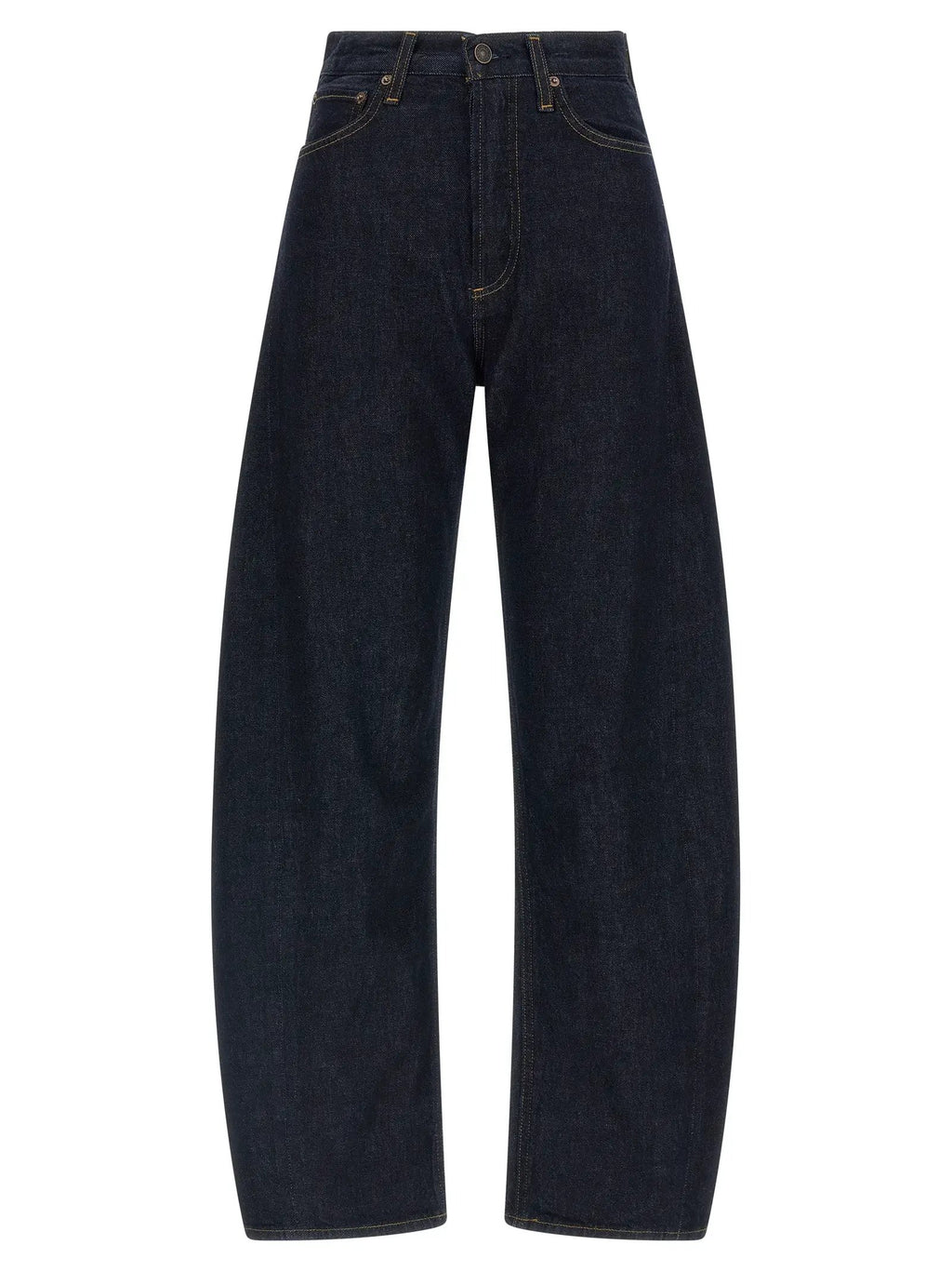 Agolde Blue Cotton High-Waisted Jean