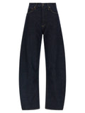 Agolde Blue Cotton High-Waisted Jean