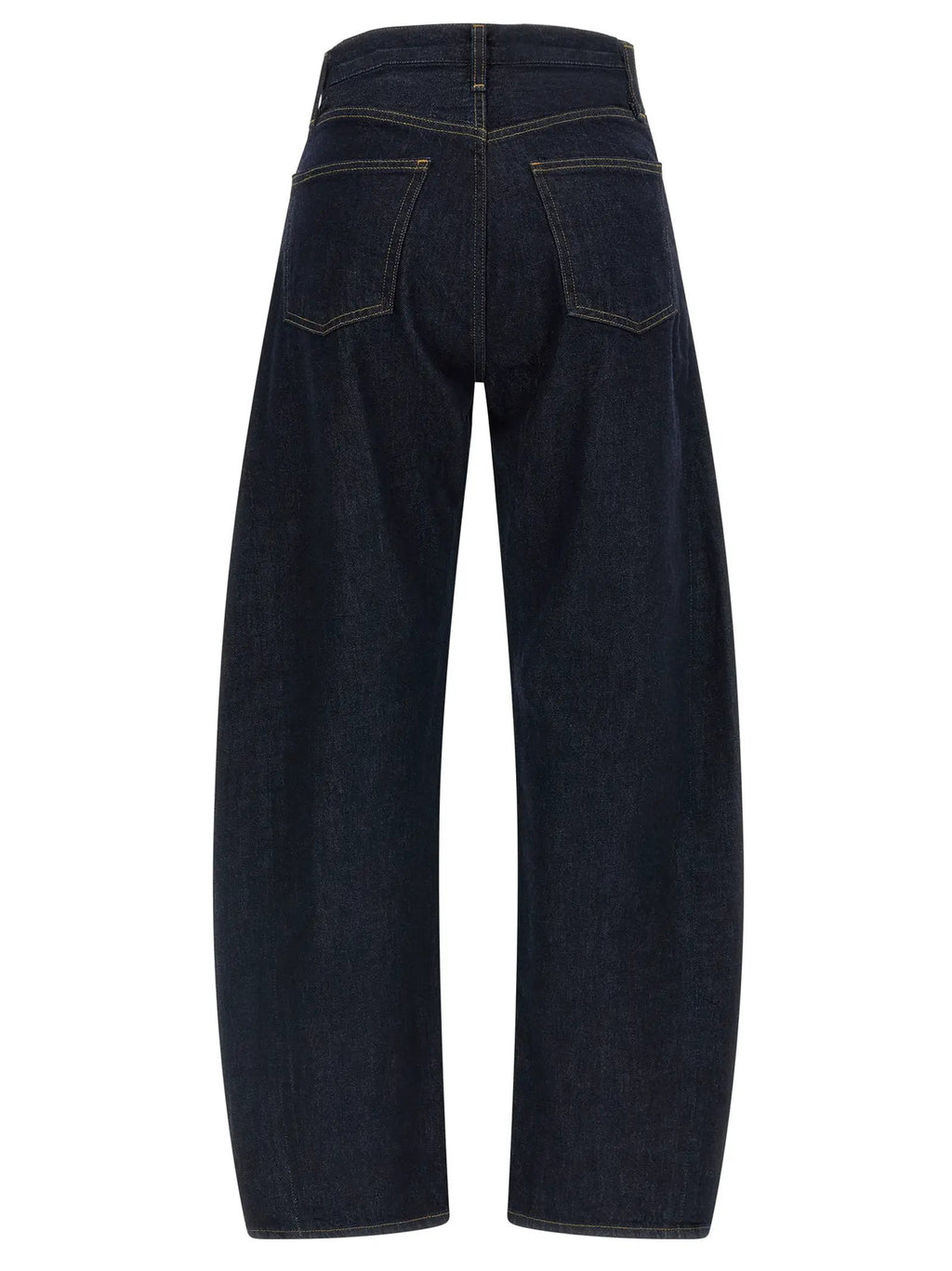 Agolde Blue Cotton High-Waisted Jean