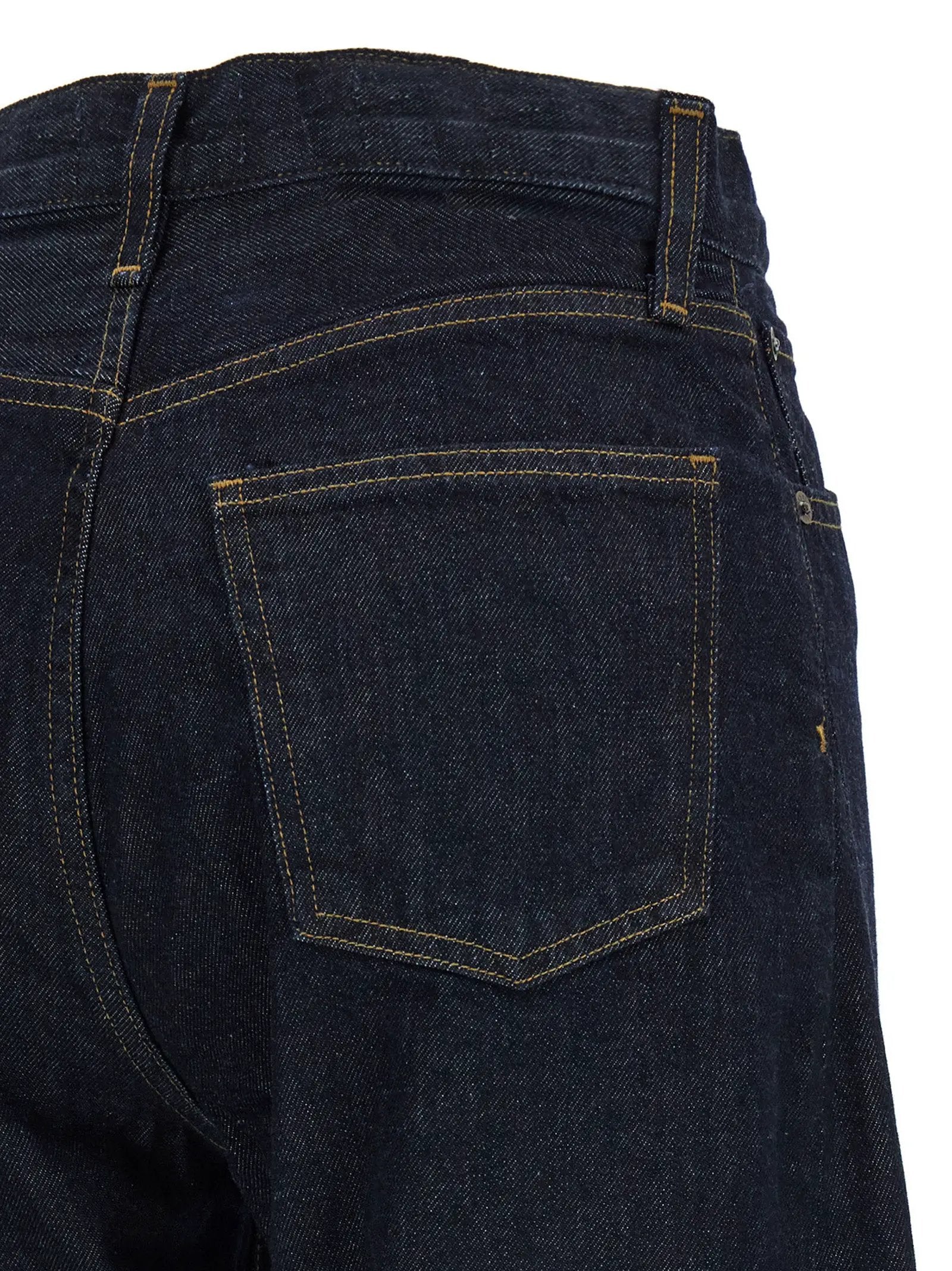 Agolde Blue Cotton High-Waisted Jean
