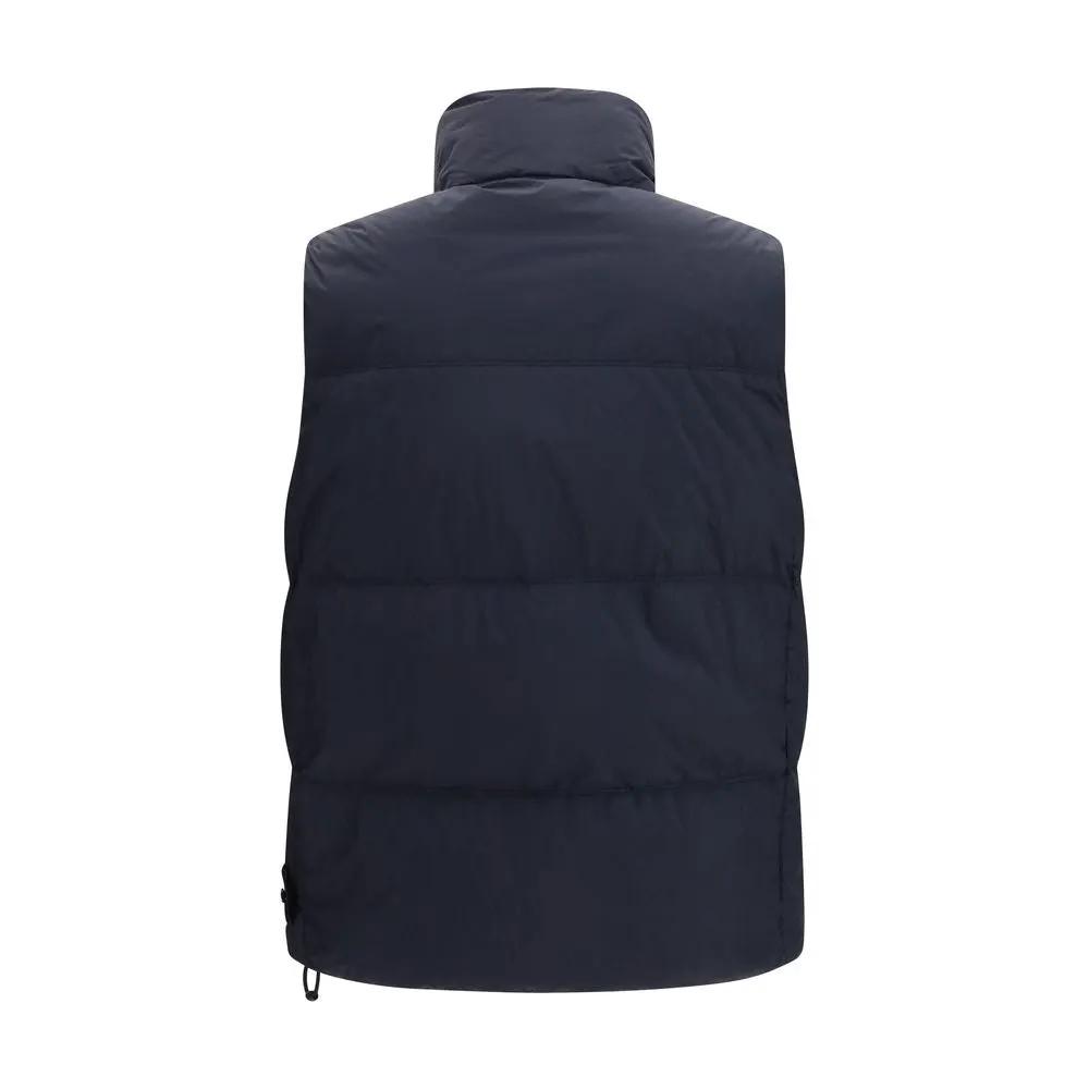 Stone Island Blue Goose Down Sleeveless Jacket