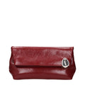Jil Sander Red Leather Clutch Bag