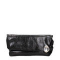 Jil Sander Black Leather Clutch Bag