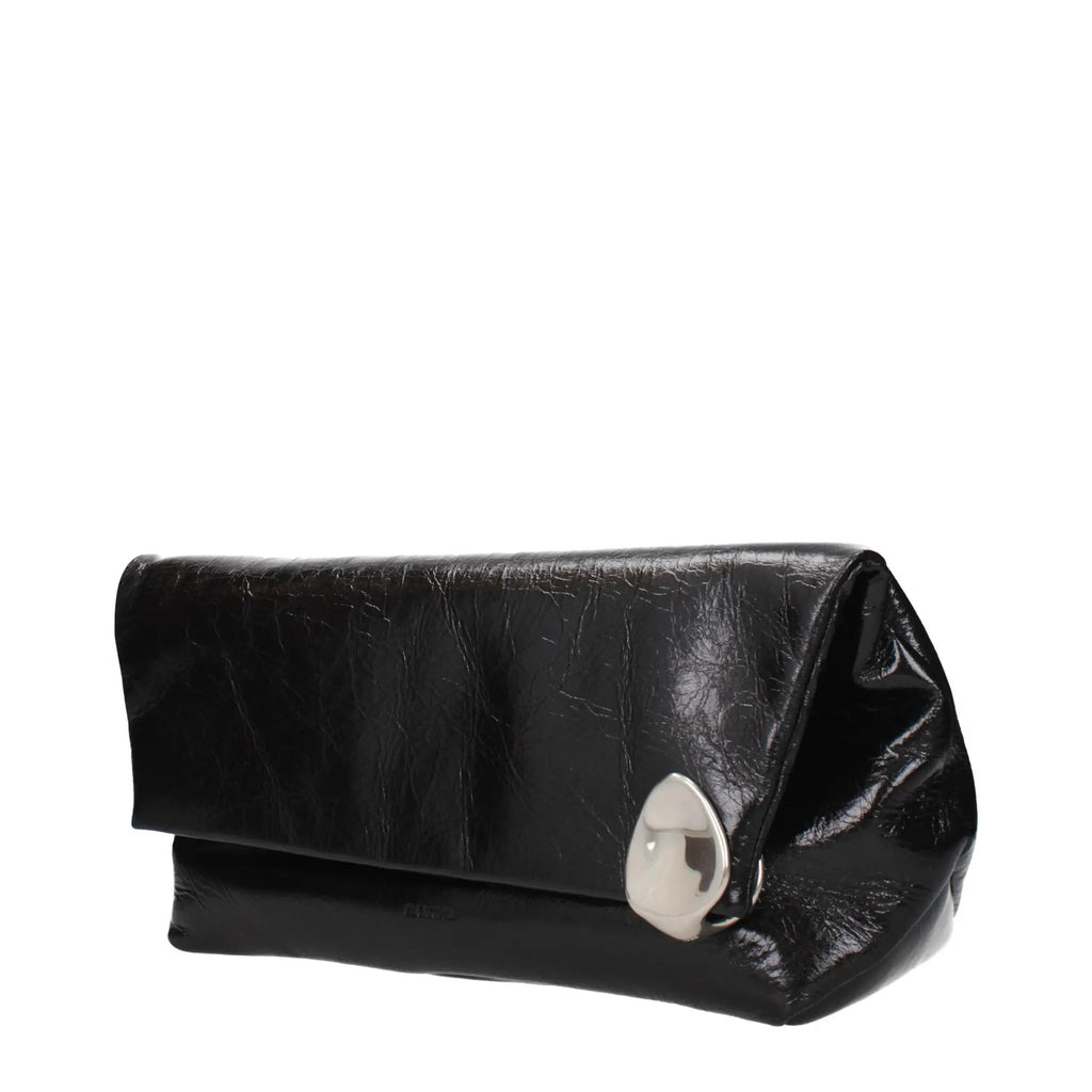 Jil Sander Black Leather Clutch Bag