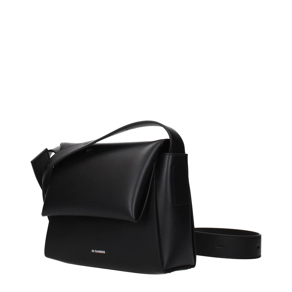 Jil Sander Black Leather Crossbody Bag