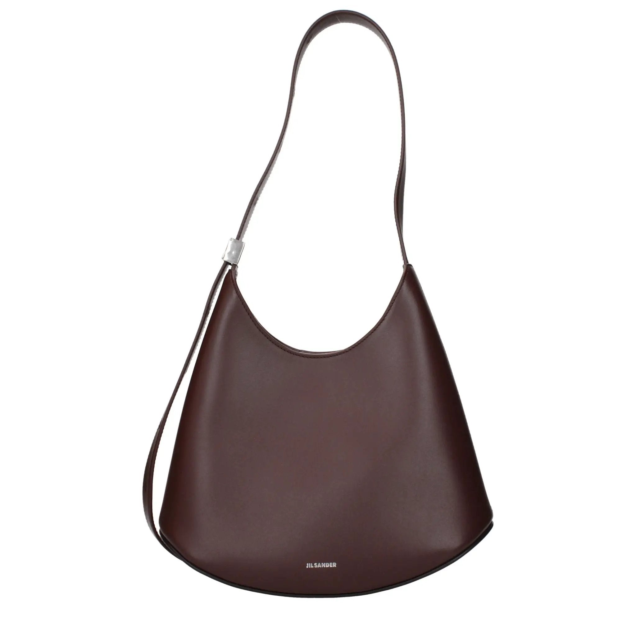 Jil Sander Red Leather Shoulder Bag
