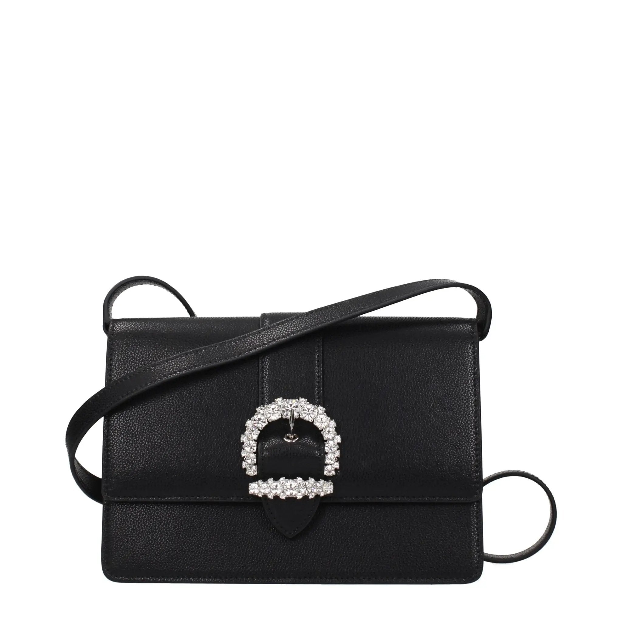 Jimmy Choo Black Leather Crossbody Bag