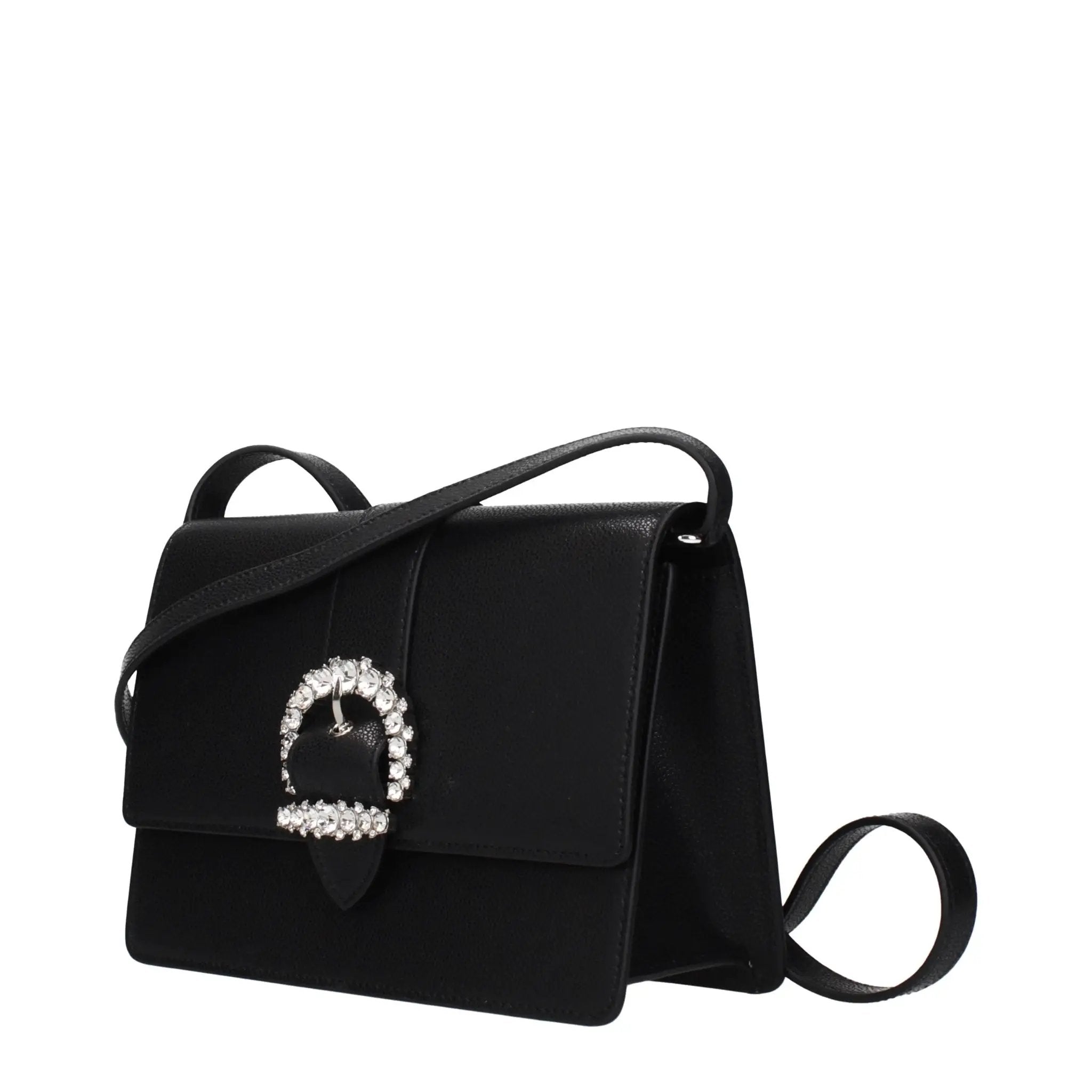 Jimmy Choo Black Leather Crossbody Bag