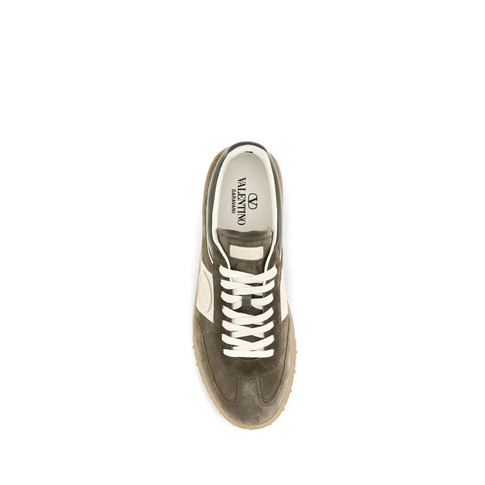 Valentino Garavani Bicolor Calf Leather Bos Taurus Low Top Sneakers
