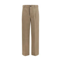 Prada Brown Cotton Casual Pants