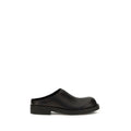 MM6 Black Calf Leather Bos Taurus Mules