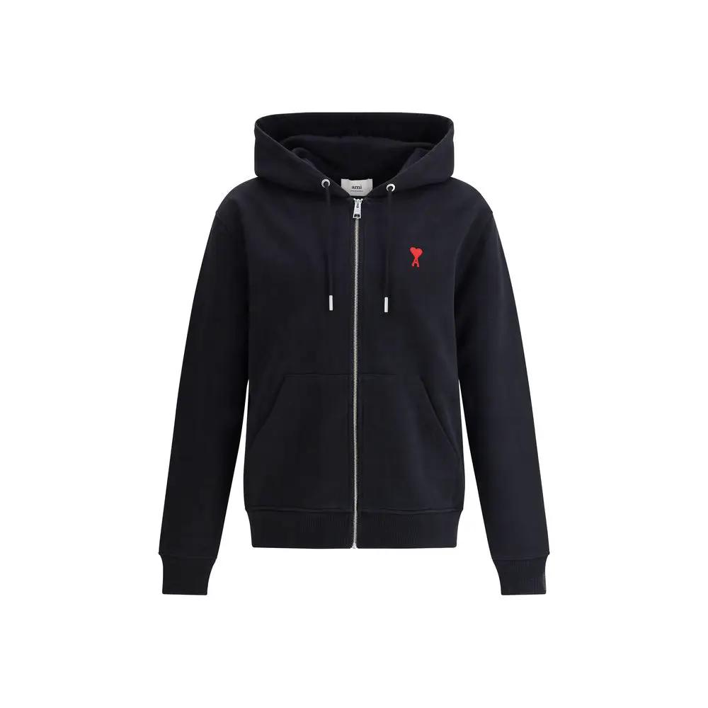 Ami Paris Black Cotton Sweatshirt