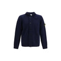 Stone Island Blue Cotton Cardigan