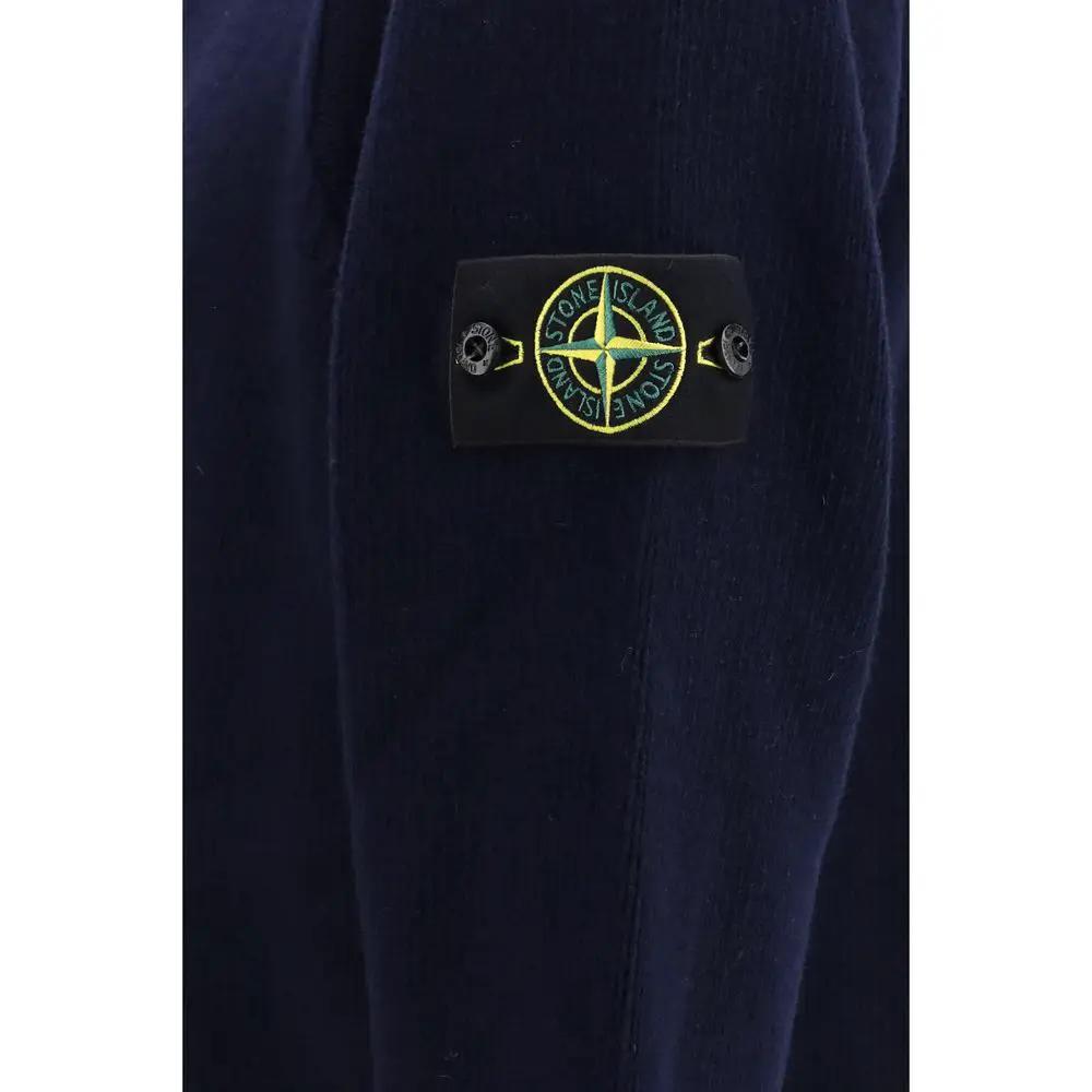 Stone Island Blue Cotton Cardigan