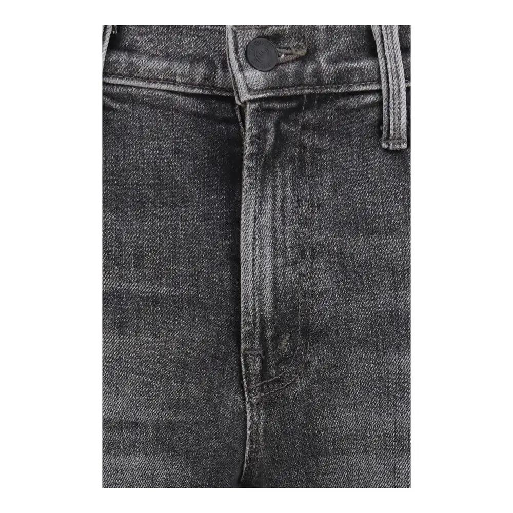 Mother Denim Gray Cotton Bootcut Jeans