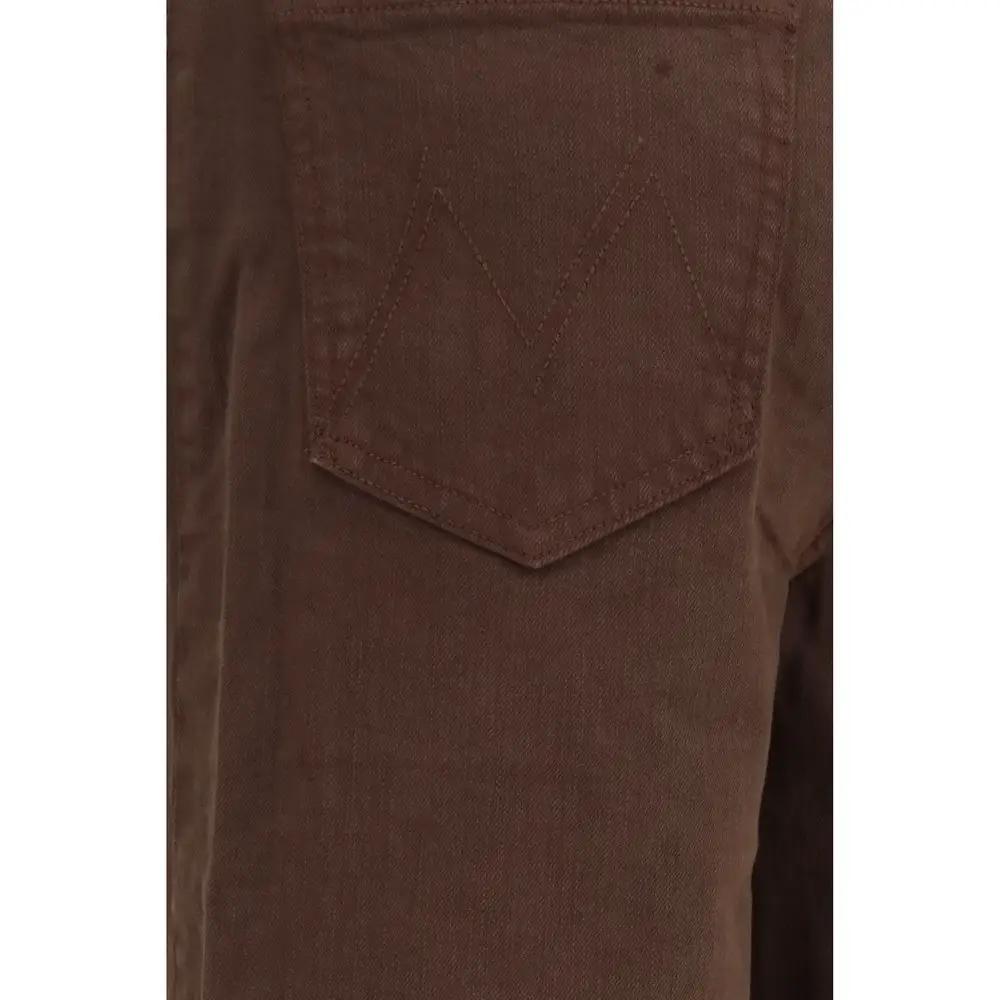 Mother Denim Brown Cotton Jeans Denim