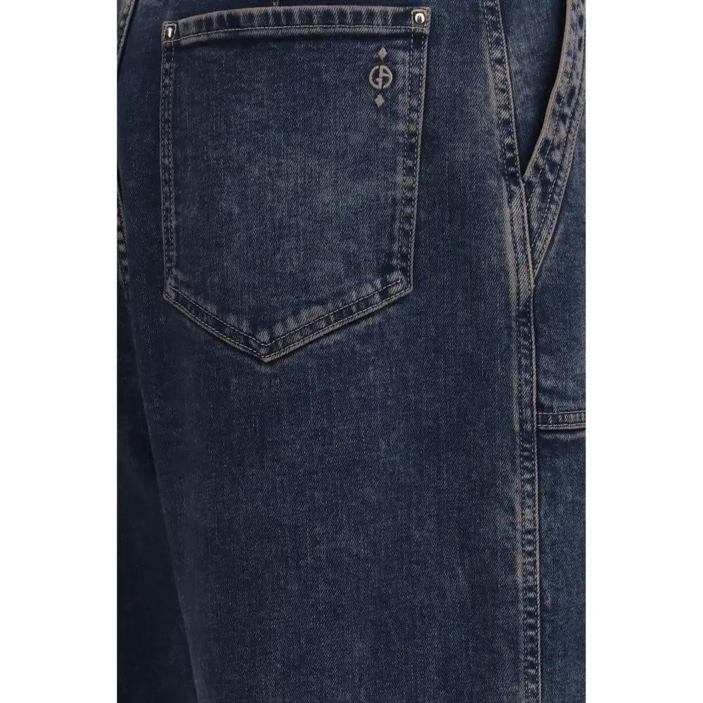 Giorgio Armani Blue Cotton Jeans Denim
