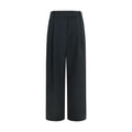 Giorgio Armani Black Silk Casual Pants