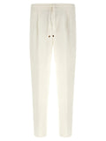 Brunello Cucinelli White Linen Casual Pants