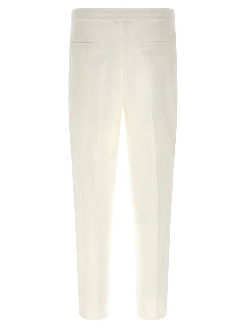 Brunello Cucinelli White Linen Casual Pants