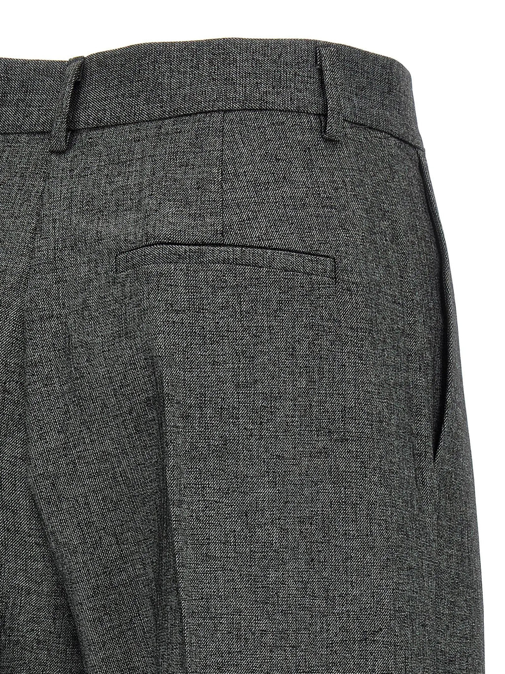 The Andamane Gray Polyester Dress Pants