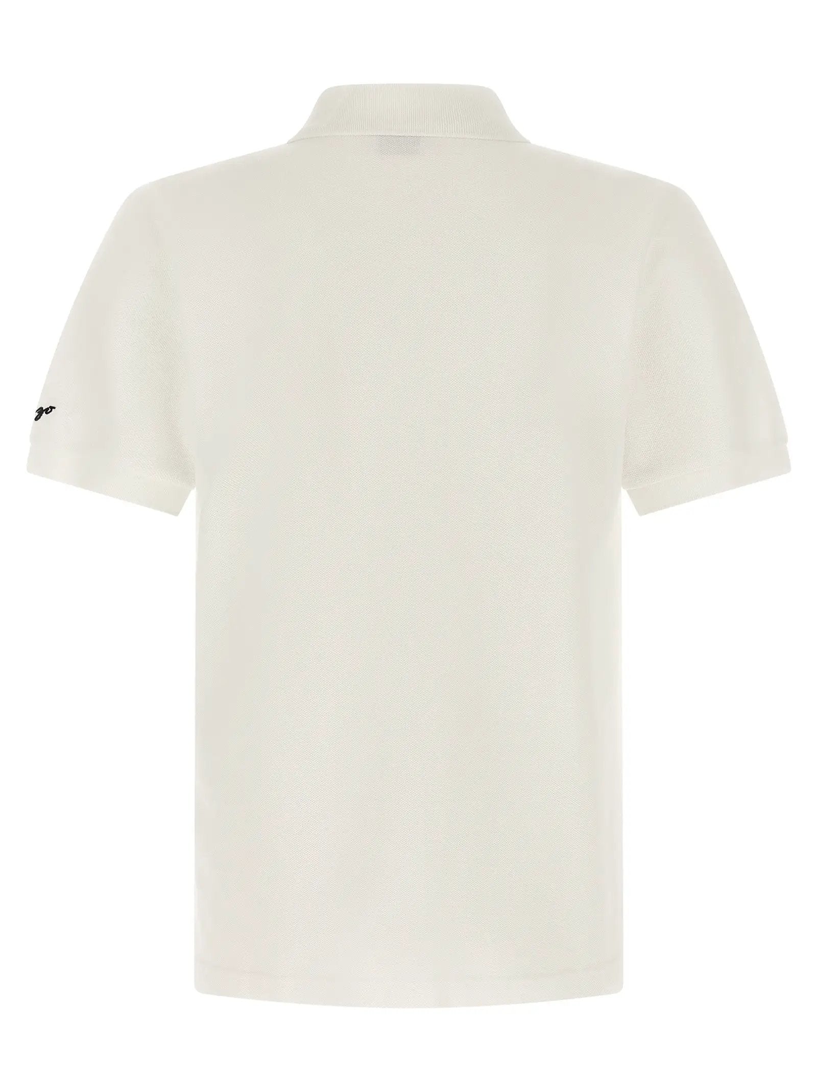 Kenzo White Cotton Polo Shirt