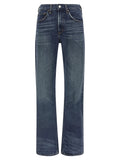 Agolde Blue Cotton Bootcut Jeans