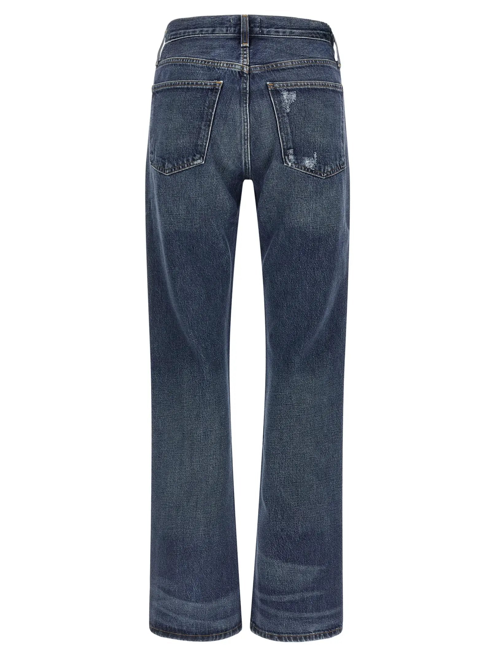 Agolde Blue Cotton Bootcut Jeans