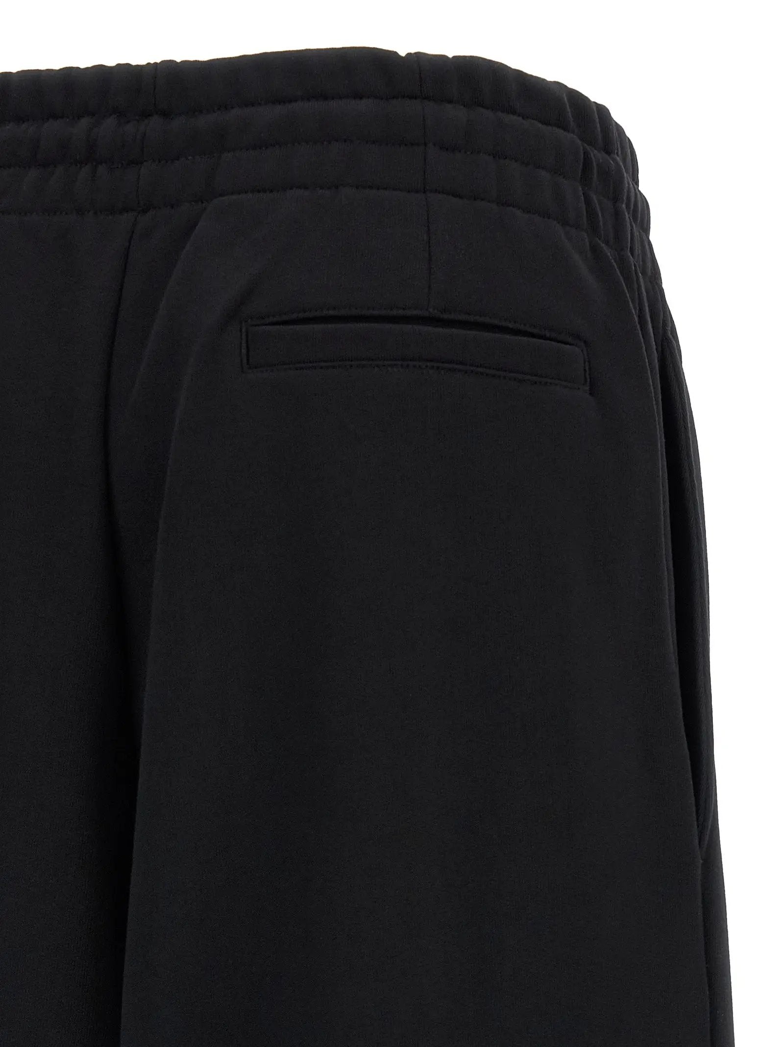 Dries Van Noten Black Cotton Athletic Pants