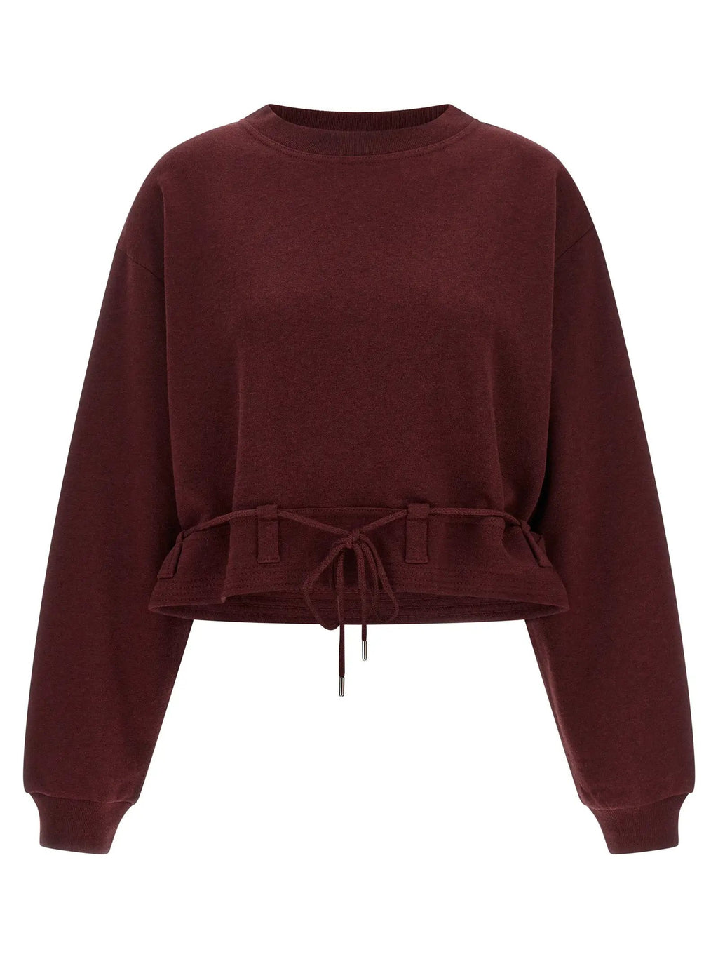Dries Van Noten Bordeaux Cotton Sweatshirt