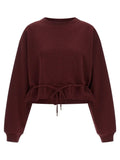 Dries Van Noten Bordeaux Cotton Sweatshirt