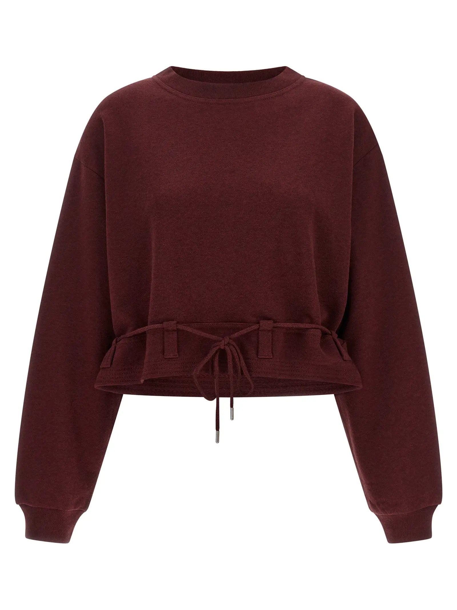 Dries Van Noten Bordeaux Cotton Sweatshirt
