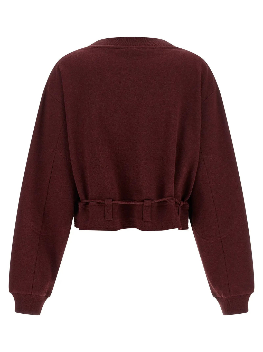 Dries Van Noten Bordeaux Cotton Sweatshirt