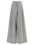 Pantalon décontracté gris en coton Dries Van Noten