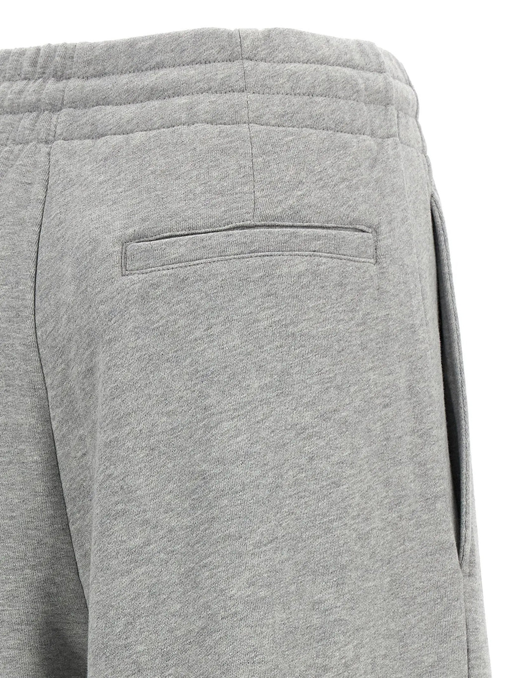 Pantalon décontracté gris en coton Dries Van Noten