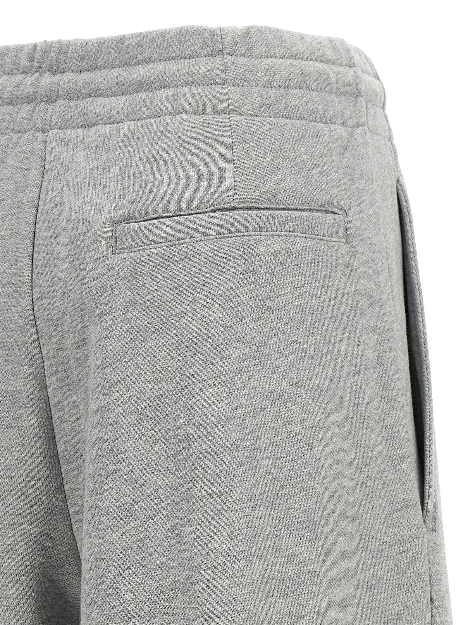 Pantalon décontracté gris en coton Dries Van Noten