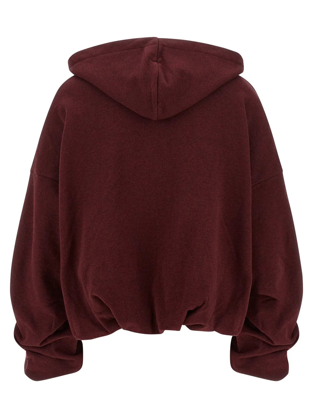 Dries Van Noten Bordeaux Cotton Hoodie