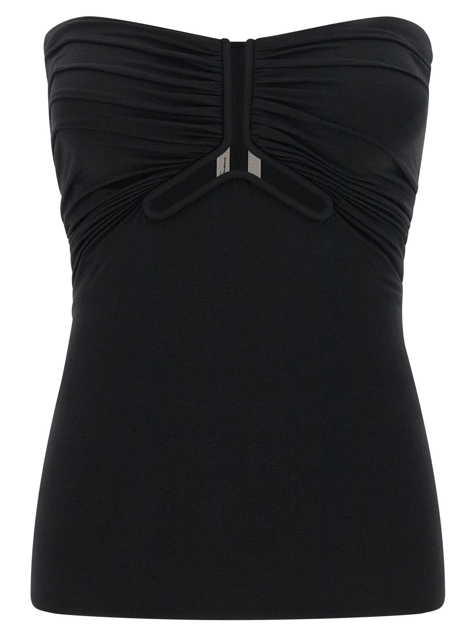 Rick Owens Black Nylon Tank Tops