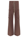 Rick Owens Brown Cotton Flared Pants