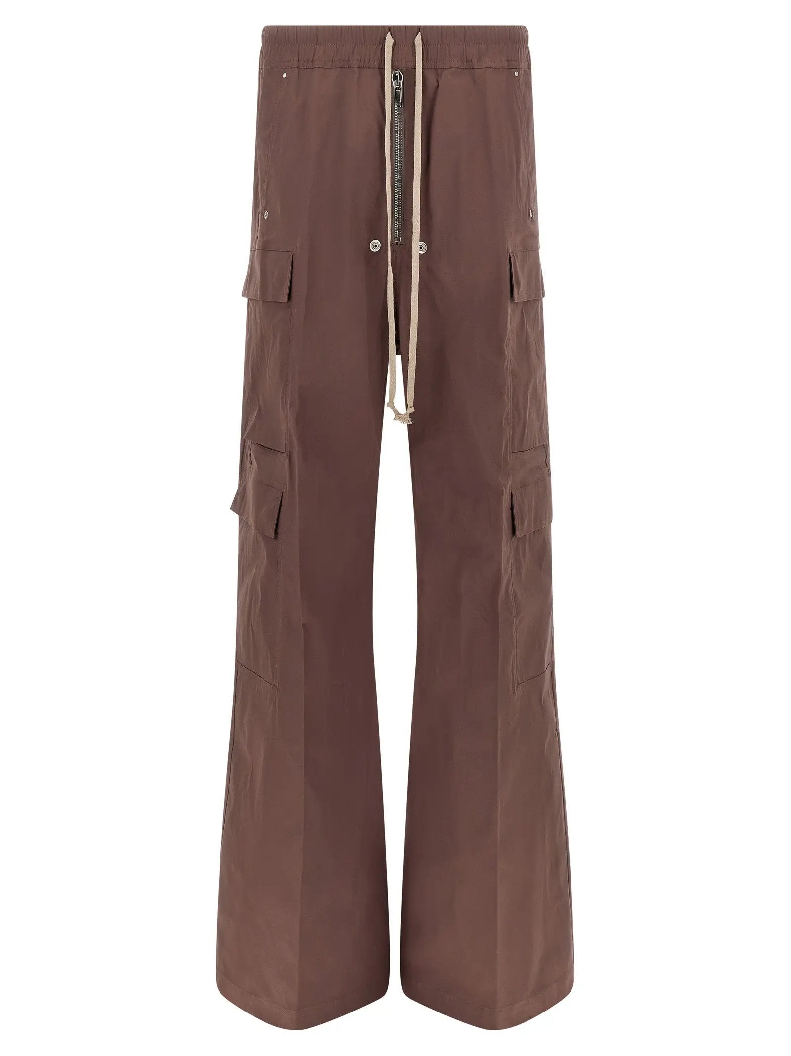 Rick Owens Brown Cotton Flared Pants