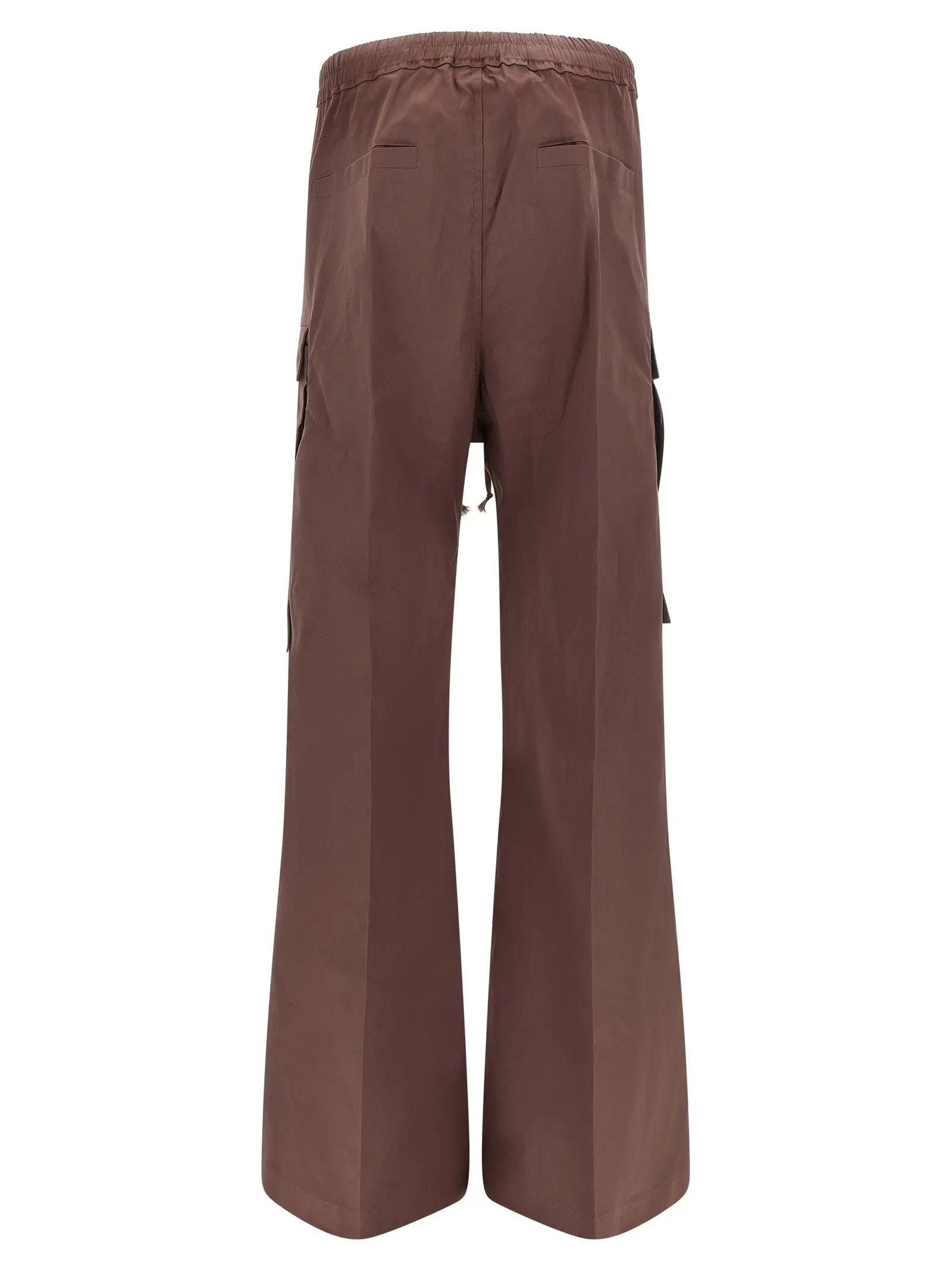 Rick Owens Brown Cotton Flared Pants