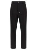 Rick Owens Black Cotton Casual Pants