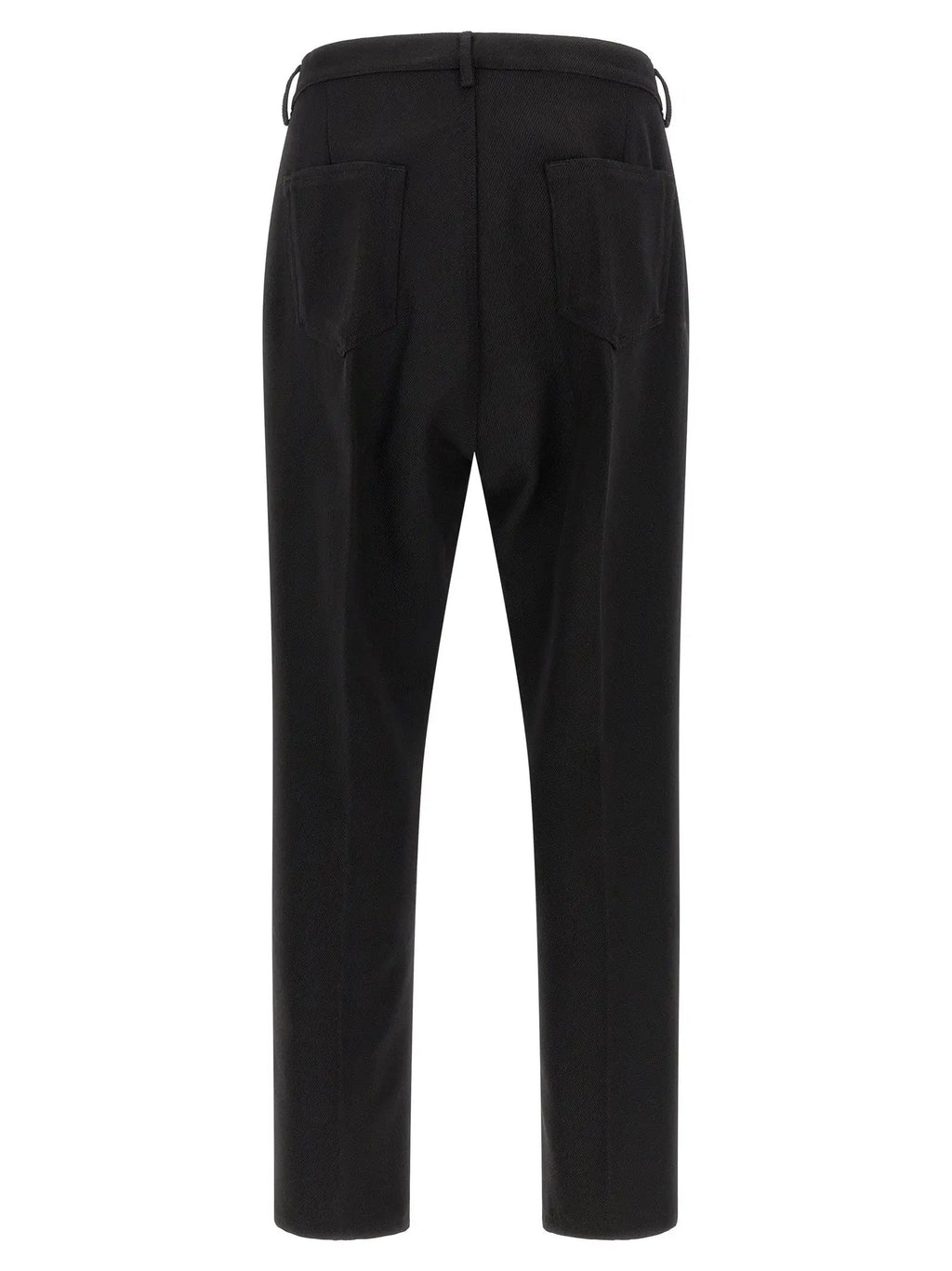 Rick Owens Black Cotton Casual Pants