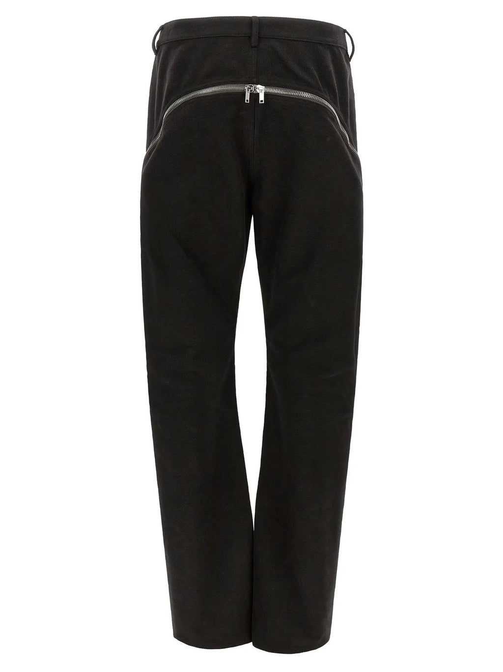 Rick Owens Black Cotton Flared Pants