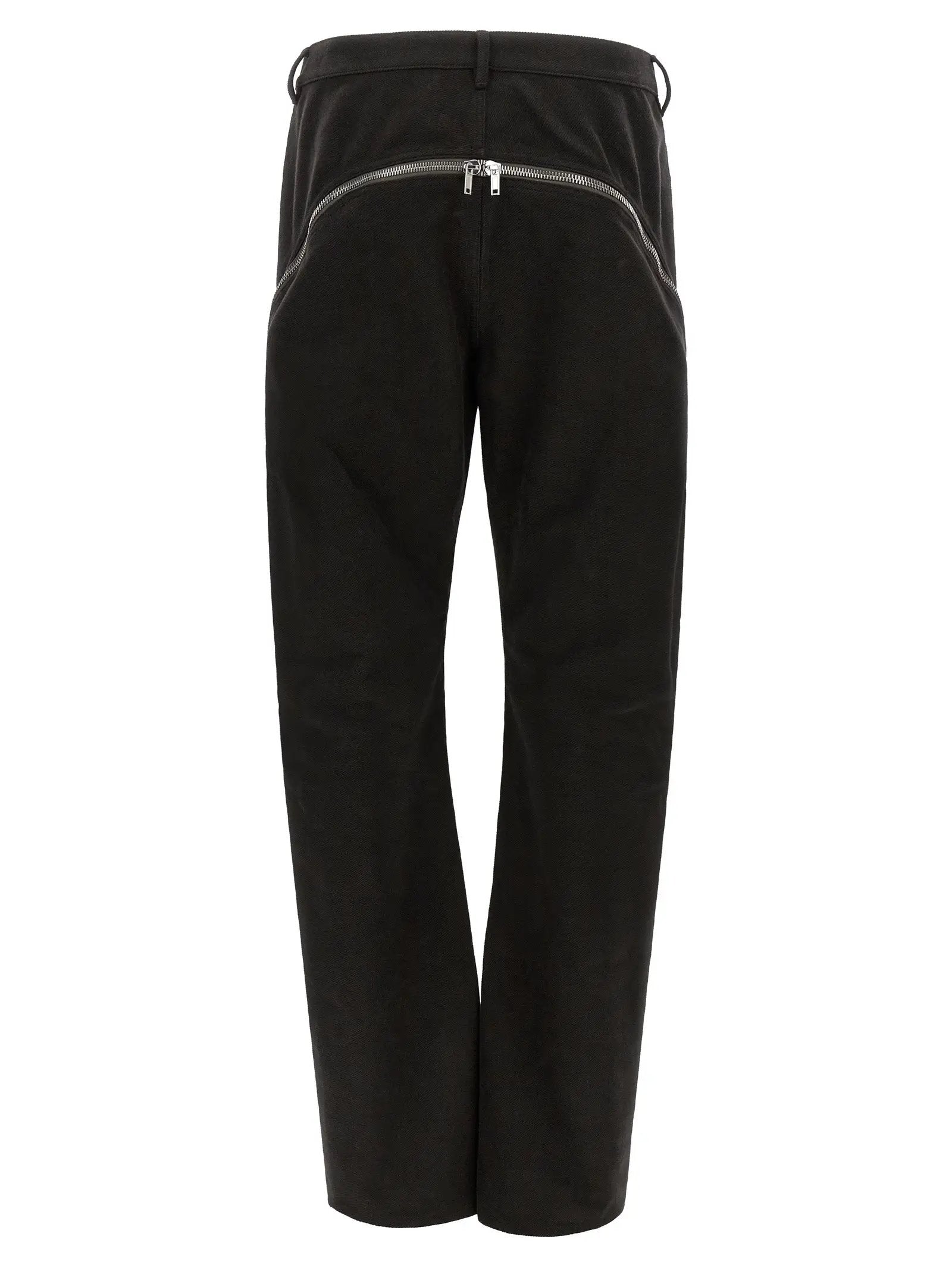 Rick Owens Black Cotton Flared Pants