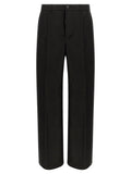 Rick Owens Black Ramie Casual Pants