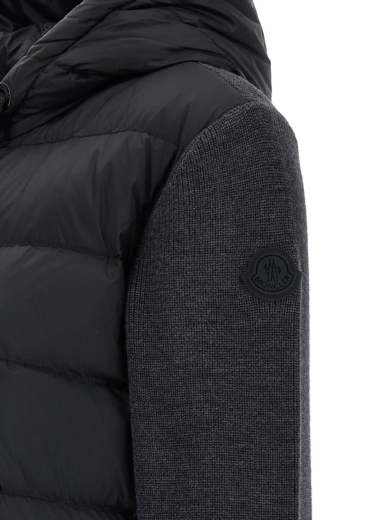 Moncler Gray Polyamide Cardigan