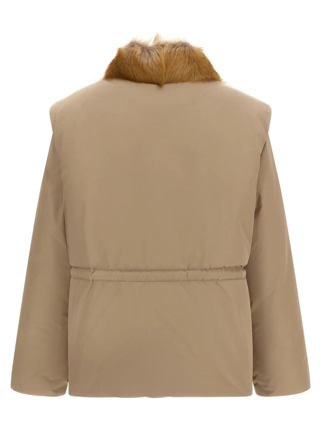 Moncler Beige Polyester Sleeveless Jacket