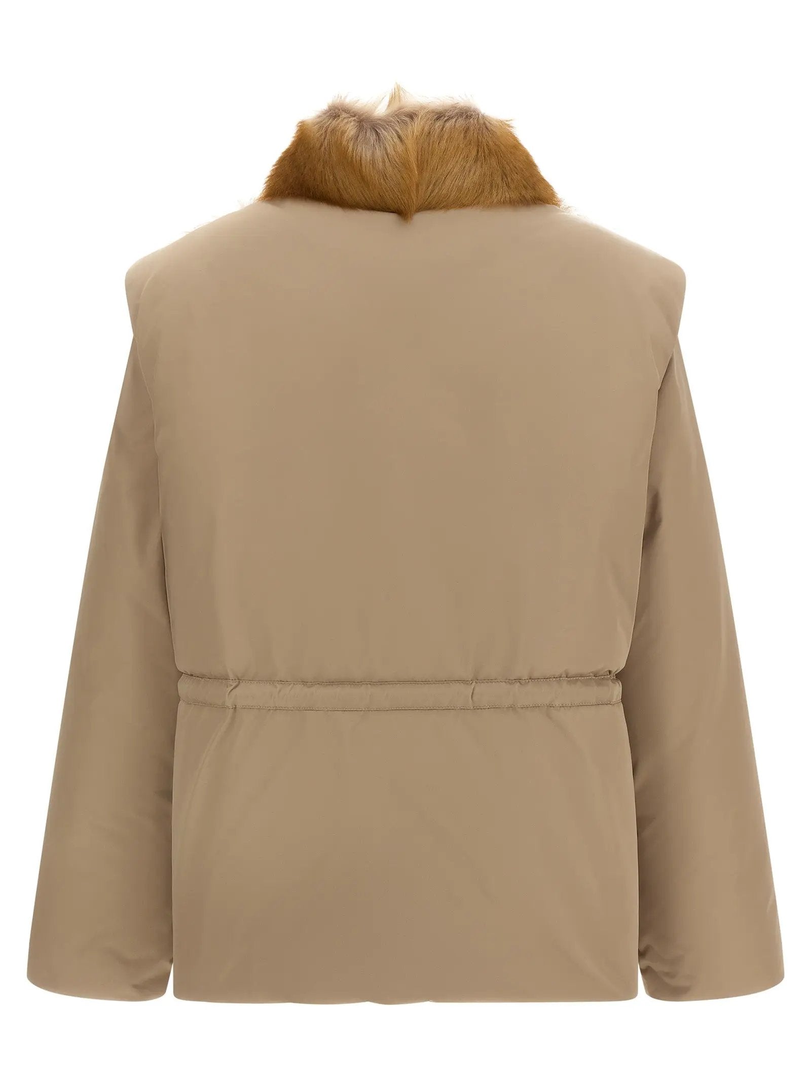 Moncler Beige Polyester Sleeveless Jacket