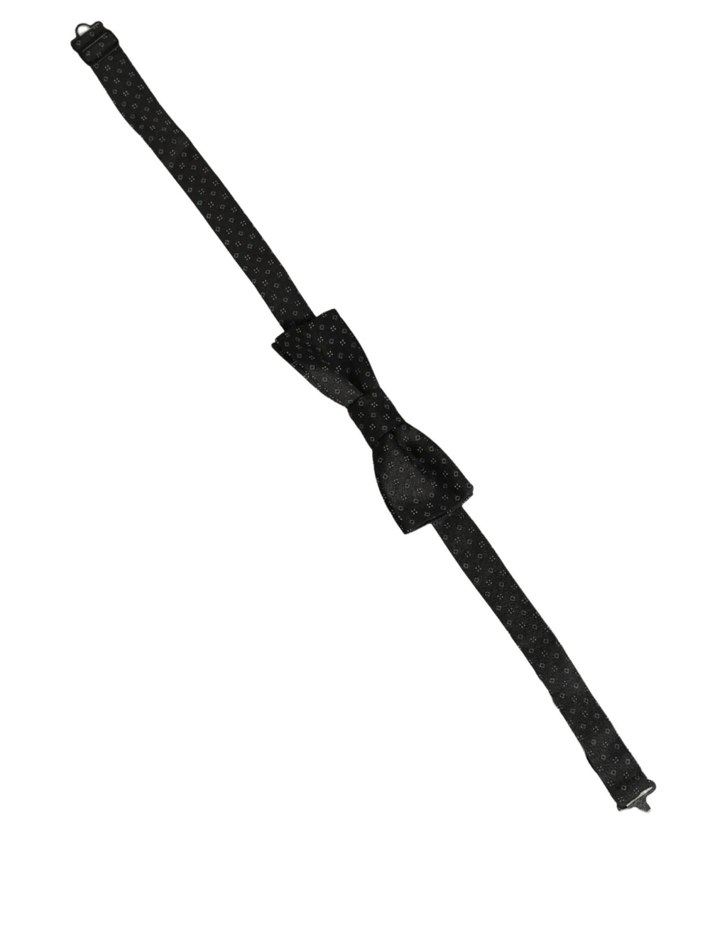 Nœud papillon papillon réglable Dolce & Gabbana à motif losanges noirs